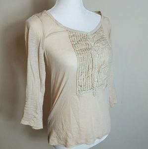 J crew light weigh sweater cotton Pullover Beige S